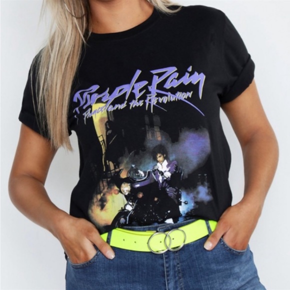 NEW•14•THE ULTIMATE SOFT PURPLE RAIN CONCERT TOP•NWT - Picture 4 of 13